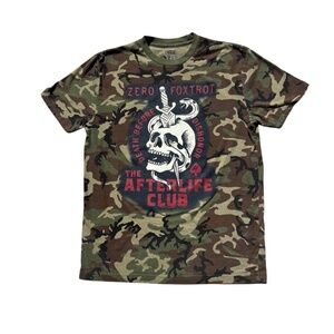 Zero Foxtrot Camo Men’s Large T-Shirt Death Before Dishonor Afterlife Club